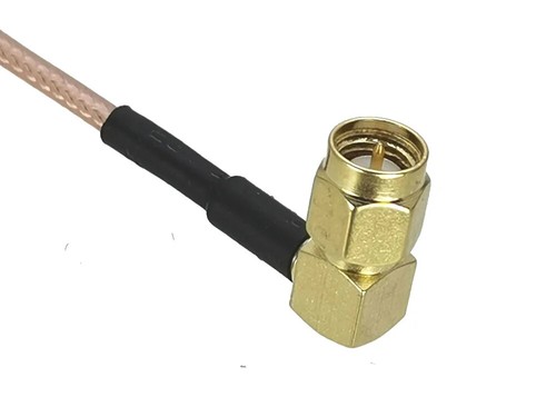 SMA Male Plug Right Angle To SMA Male Right angle Crimp RG316 Cable RF Pigtail - Picture 8 of 8
