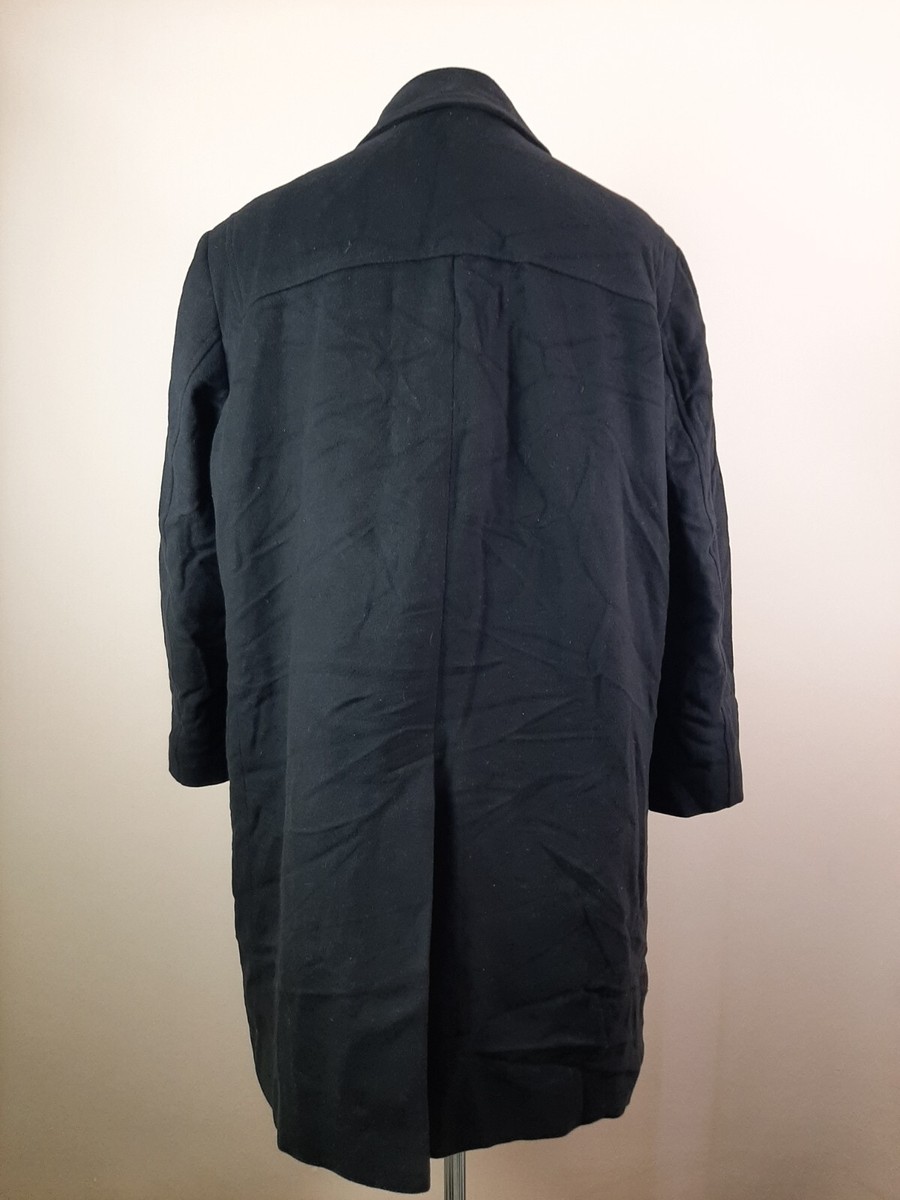Lauren Ralph Lauren Wool Duffle Coat Men's Size L Black Long