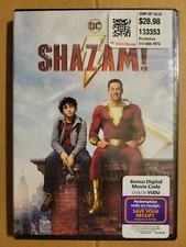 SHAZAM DC (DVD)  Zachary Levi Mark Strong SEALED NEW 