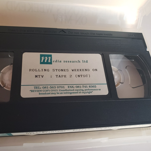 Rolling Stones Weekend on MTV MASTER VHS Tapes 1 &2 Review Promo 1994 Tested - Picture 9 of 12