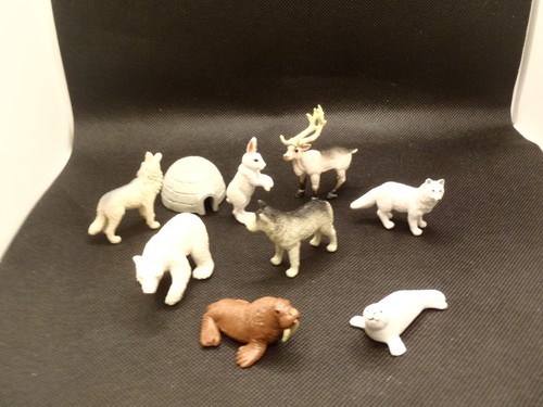 Juego de 9 estatuillas de juguete miniatura TOOB juguetes animales árticos Safari Ltd para niños - Imagen 2 de 13