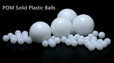 100Pcs 15mm Delrin Polyoxymethylene POM Solid Plastic Balls