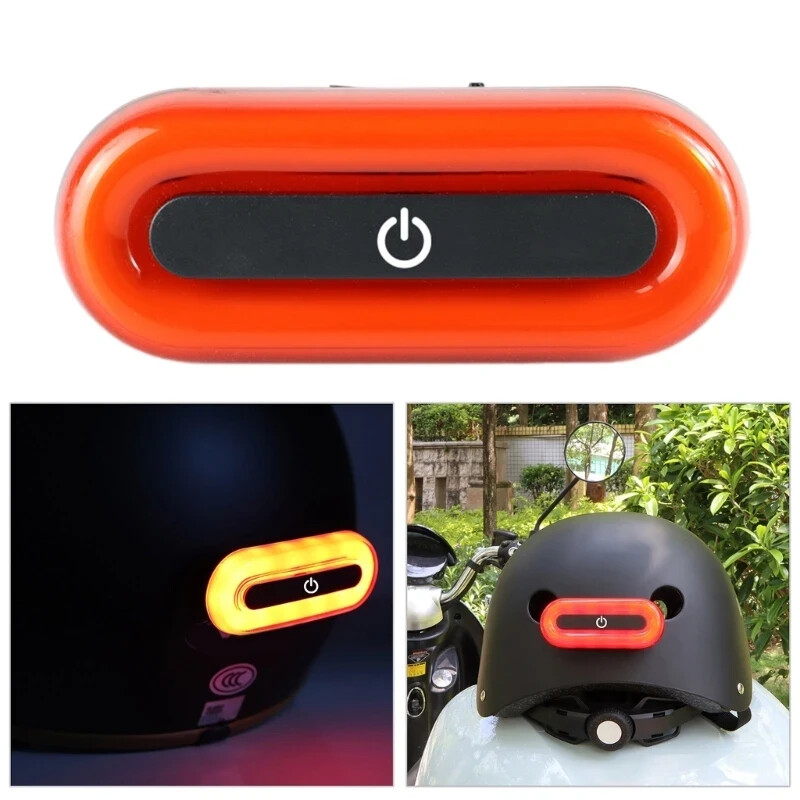 Para Xiaomi Ninebot E-Scooters Casco Luz LED - Luz Trasera de Seguridad Recargable