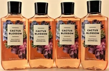 QTY 4 - Bath & Body Works CACTUS BLOSSOM Hair Face Body Wash Shower Gel 10oz