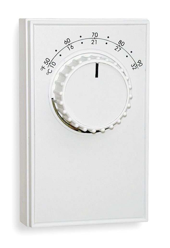 Line Voltage Mechanical Thermostat, Heating/Cooling, 120 to 277VAC
