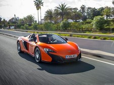 Cars mclaren 650s spider 2015 16 Desk Mat Stitched