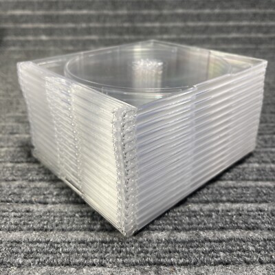 (15) Uline 2 CD/DVD Clear Jewel Cases Slimline Disc Storage 5.2mm Slim ...