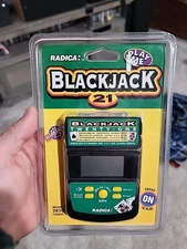 Radica Blackjack 21 And Draw Poker Handheld Game 2850