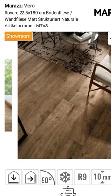 1x 58,3qm Marazzi Vero Naturale 22,5 x 180 cm Boden- / Wandfliese