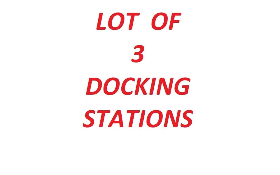 Lote de 3 estaciones de acoplamiento ultradelgadas HP 2013 NUEVAS SELLADAS D9Y32AA D9Y32UT con cargador Foto 2 de 3