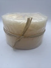 5”x 3” Citronella Scented Pillar Candle by Tropical Daze Brand NEW SEALED Peach