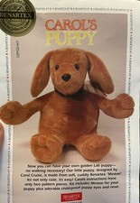 "Carol's Puppy" Kit Golden Lab Puppy Benartex Minkee Fabric FREE SHIPPING 