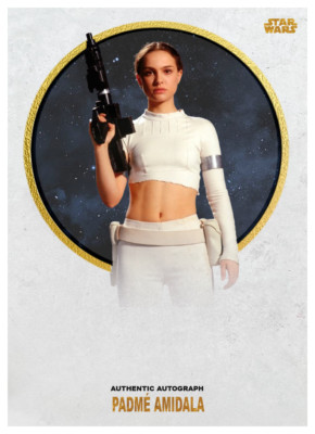 Natalie Portman STAR WARS Custom Card for Autograph Signings