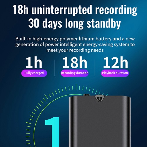 Hidden Voice Activated Recorder Digital Audio Dictaphone Recording Device Spy - Picture 14 of 14