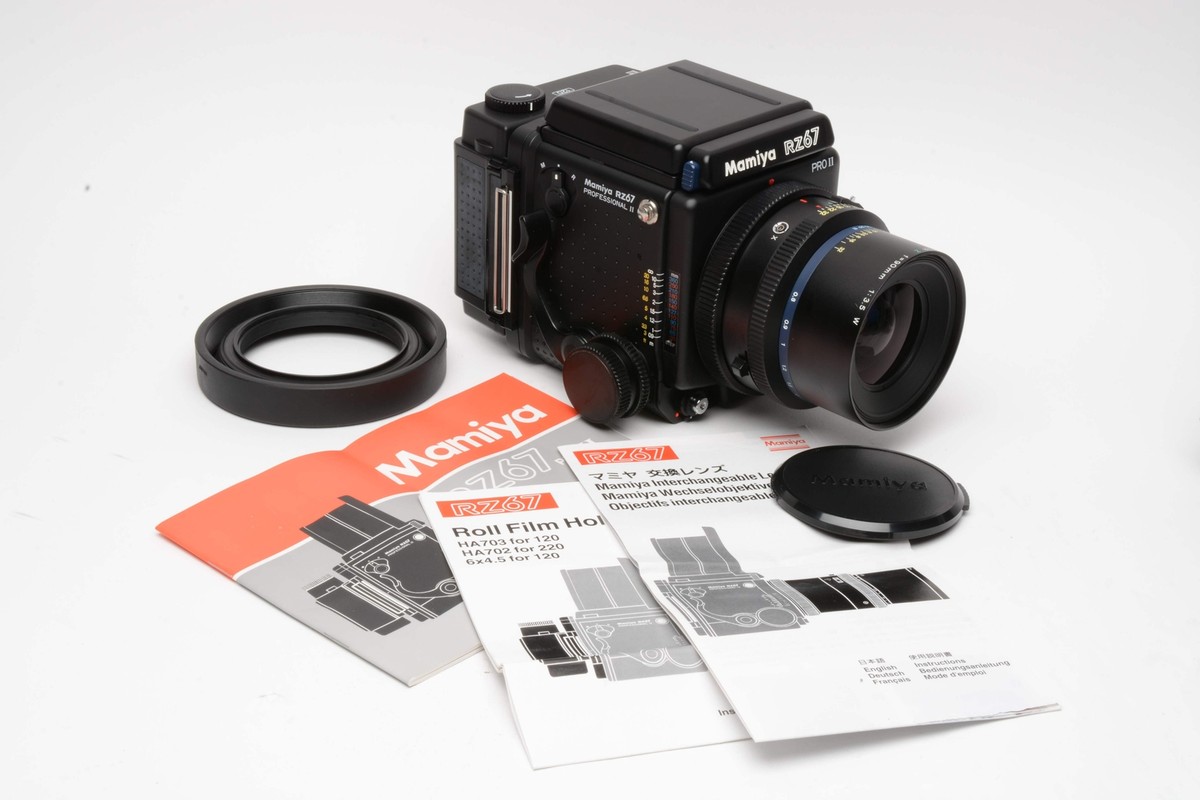 Mamiya RZ67 Pro II w/90mm f3.5, WLF, 120 back, manuals, Mint Mamiya RZ67 Pro II w/90mm f3.5, WLF, 120 back, manuals, Mint