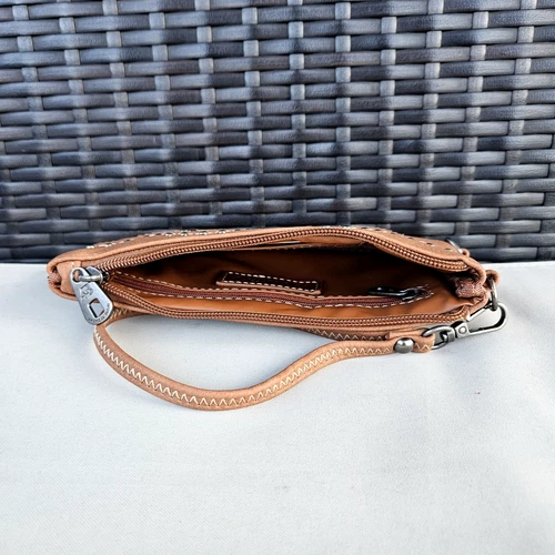 American Bling Concealed Carry Purse and Wallet Scroll Tooling Western Bag Brown - Picture 13 of 13