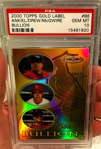 MARK MCGWIRE 2000 TOPPS GOLD LABEL BULLION REFRACTOR #B6 PSA 10 POP 1 CARDINALS | eBay