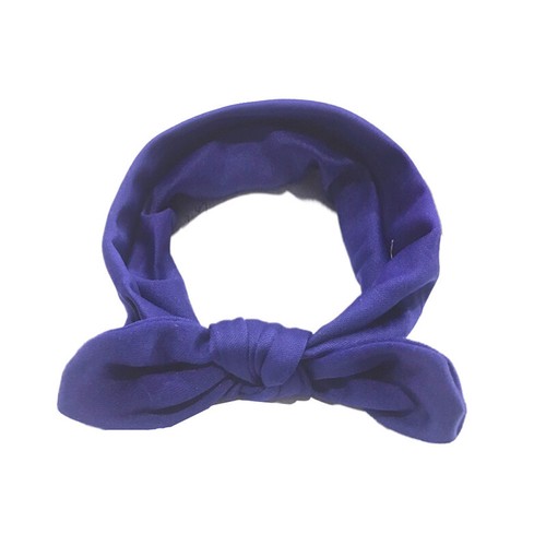 Girls Baby Rabbit Ear Bow Headband Soft Cute Turban Headwrap Hairband Headwear - Picture 16 of 25