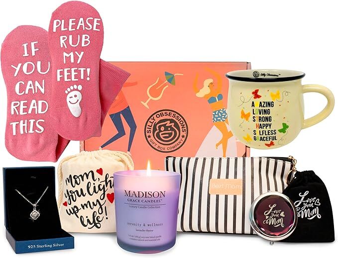 Gift Box for Mother Birthday Gift Basket for Mom, Wife. Gift Set for