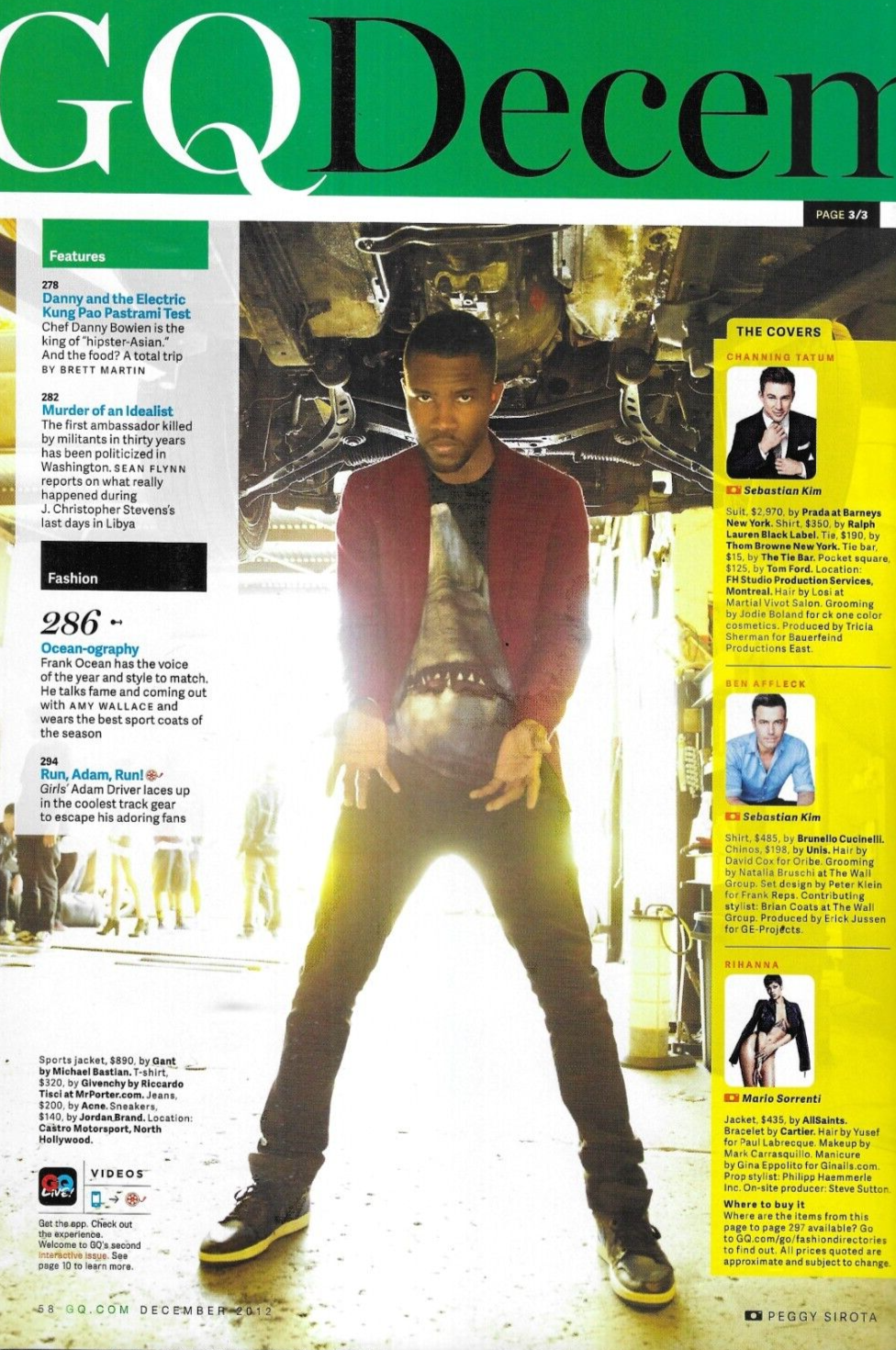 GQ Magazine Channing Tatum Rihanna Ben Affleck Quentin Tarantino Usain