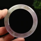 54mm Lavender Purple Icy Jadeite Jade Bangle Bracelet Burma Jade Bangle A-12899