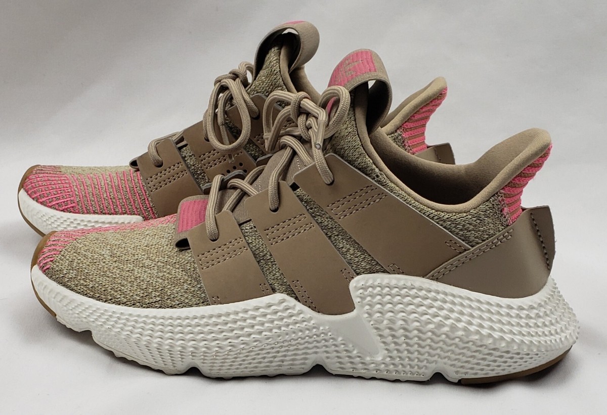 Adidas AQ0508 Originals Prophere J Khaki Pink White Sneakers Youth