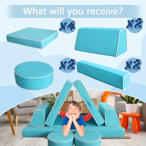 10 Pcs Kids Modular Couch Children Couch Sofa Fold Out Couch Play Set Kids Sofa - Picture 10 of 11