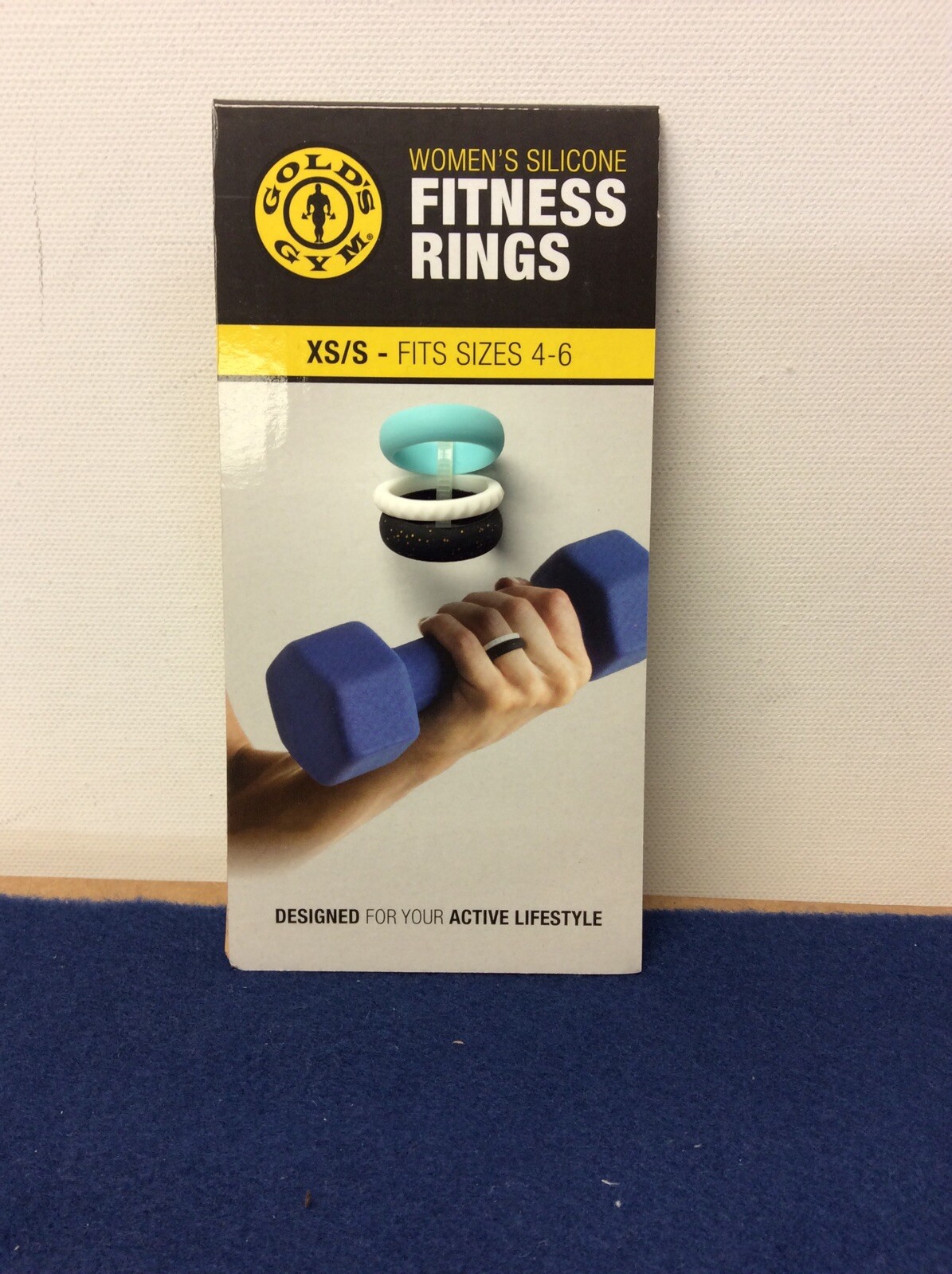 GOLDS GYM WOMEN SILICONE FITNESS RINGS WOMENS SIZE 4-6 (S)-Freehip