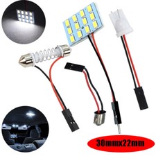 T10 Festoon Ba9s Adapter Dome Roof Light 12 White Led Lamp Panel Universal Fit T10 Festoon Ba9s Adapter Dome Roof Light 12 White Led Lamp Panel Universal Fit