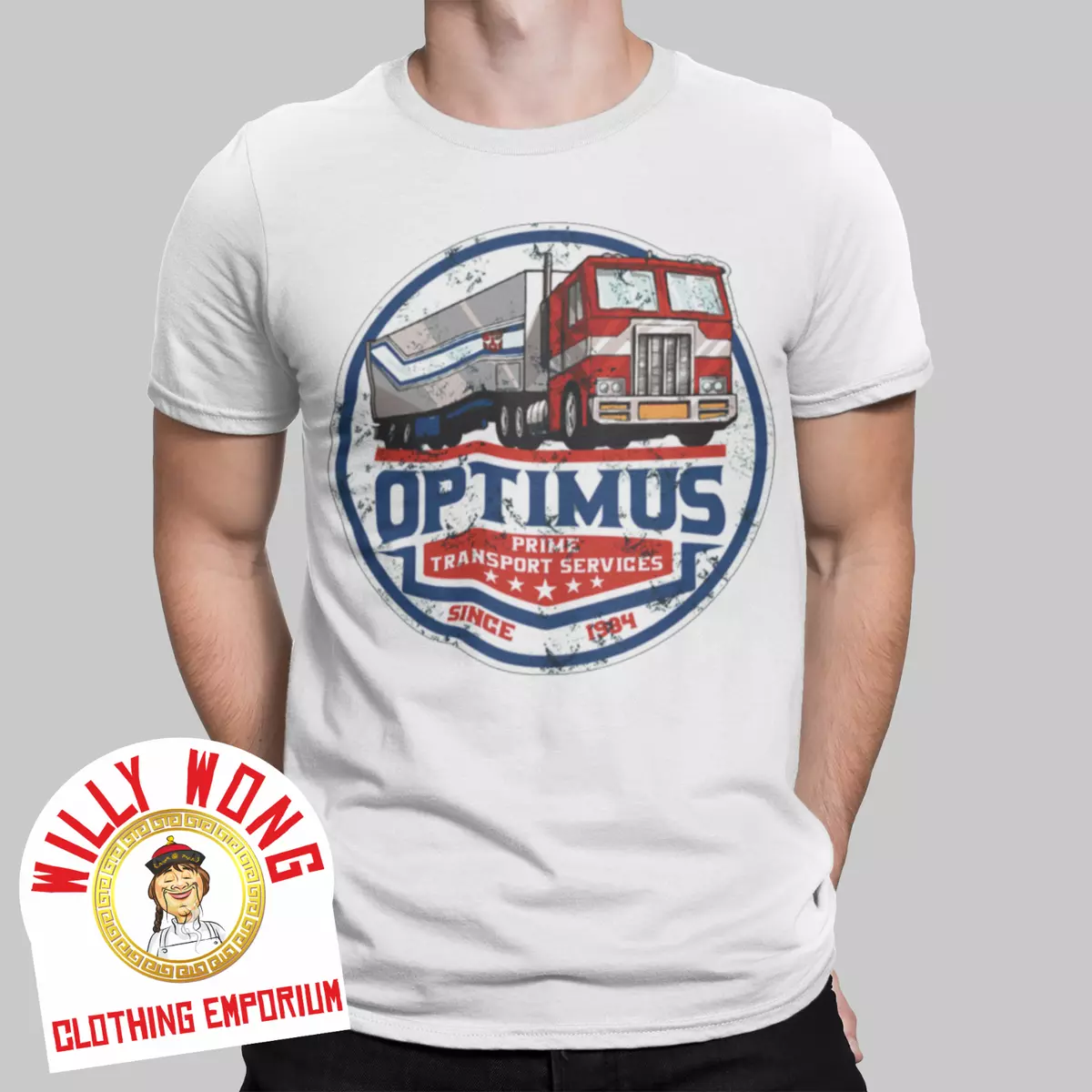 Optimus Prime T Shirt Transformers Movie Cartoon Tee 100 retro