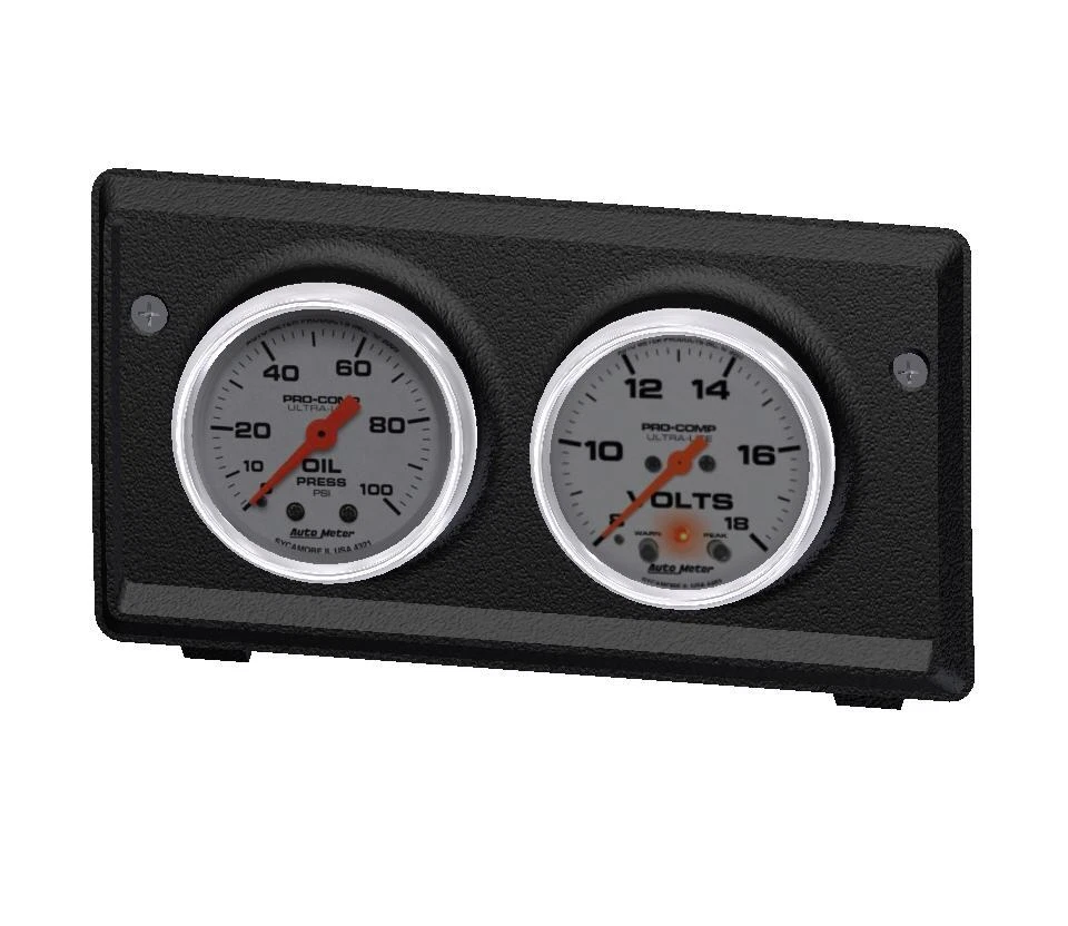 Holden Torana LJ Centre Dash Insert 2 Gauge Cluster 2 1 16