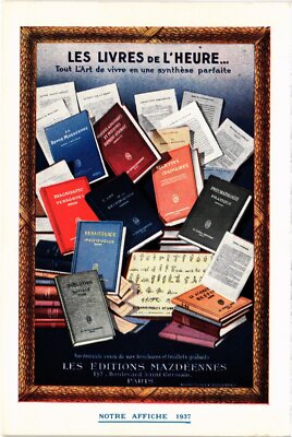 PC ADVERTISEMENT LES LIVRES D'HEURE READING BOOKS (a56994)