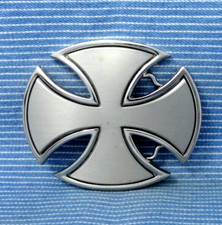 Iron Cross Belt Buckle Cowboy Biker Skater Biker Goth Cosplay Vtg 90s  .TYC799