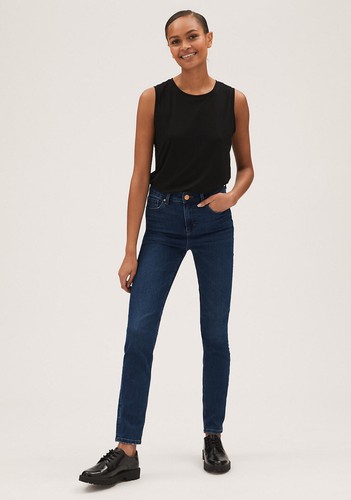 M\u0026S Lily Blue Jeans Slim Size 14 