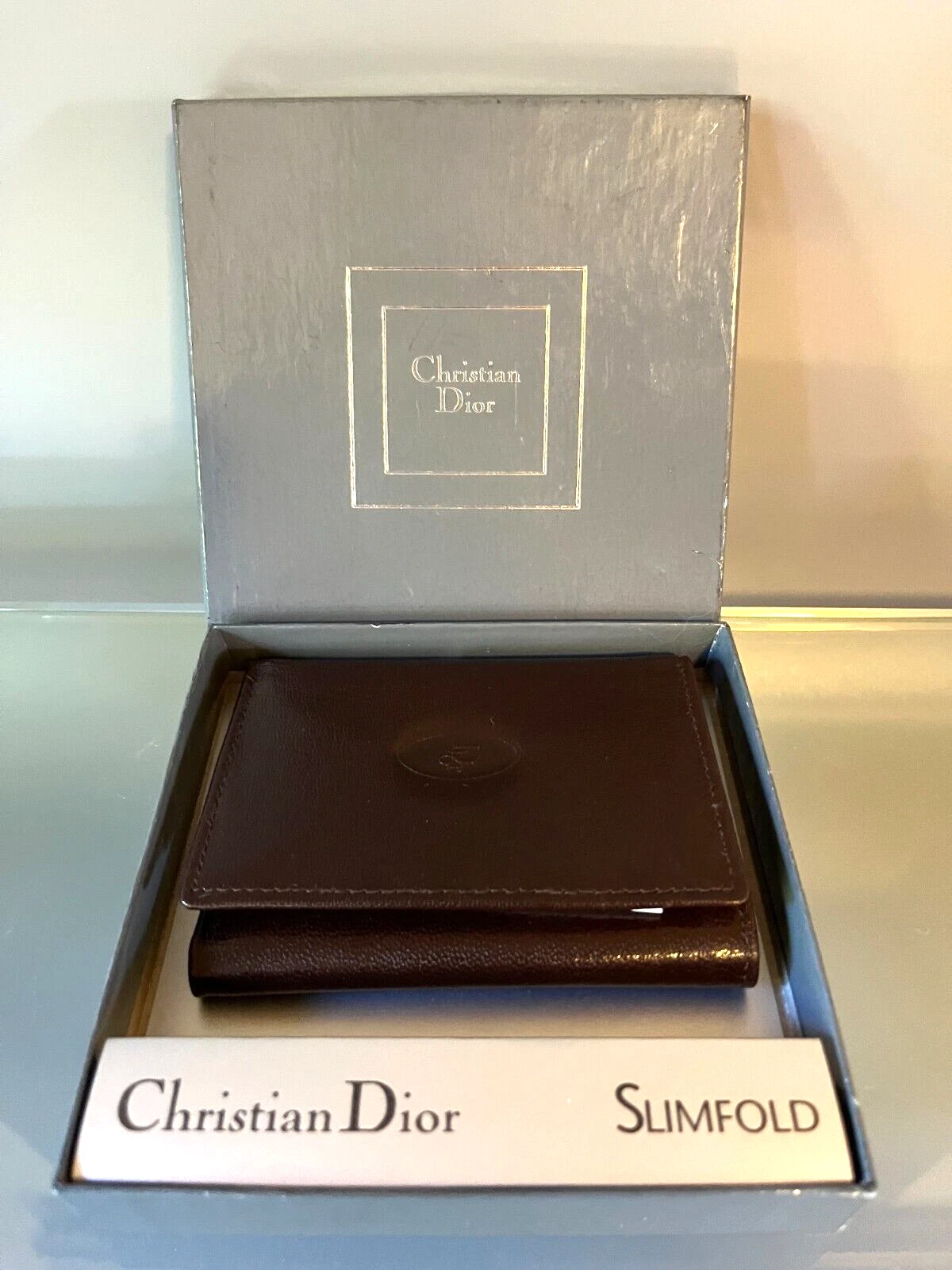 Portefeuille mince vintage Christian Dior
