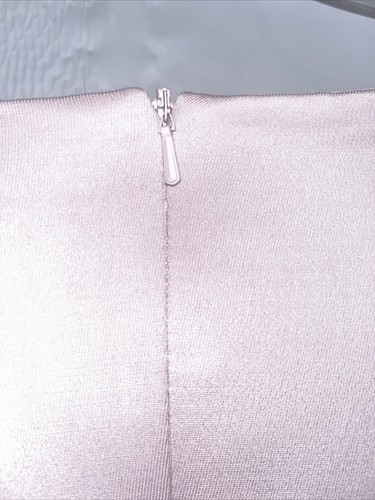 Reiss Amyline Pleated Bell Skirt Dress Lined Sz 12 Pink Cocktail Short Fit Flare - Picture 9 of 10