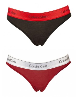 CK CALVIN KLEIN Damenslip elastische Baumwollhose mit Logo QF6133O