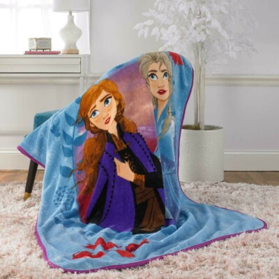 Frozen Kids Elsa And Anna Microfiber Bedding Coral Fleece