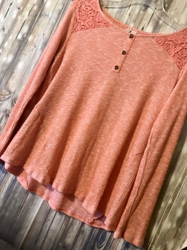 Xhilaration Youth Girls Pink LS Tunic Sweater Size XL(14/16) Rayon Blend - Picture 3 of 7