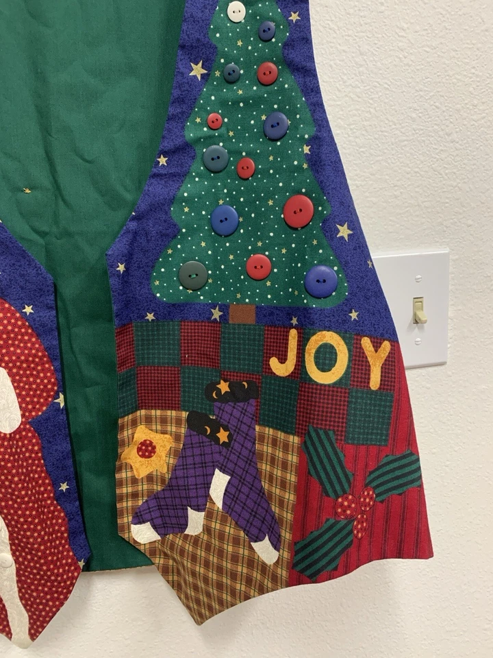 Chaleco Noel Joy vintage hecho a mano de Navidad  Foto 2 de 4