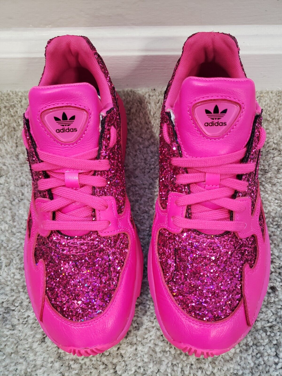 Stevig Actief Dusver ADIDAS Originals Falcon Shock Pink Glitter 2018 Shoes - Womens Size 9 -  BD8077 | eBay