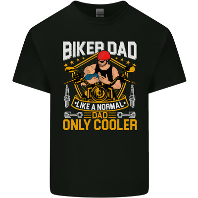 Biker Baby Dad Lustig Vatertag Motorrad Kinder T-shirt Jungen Mädchen