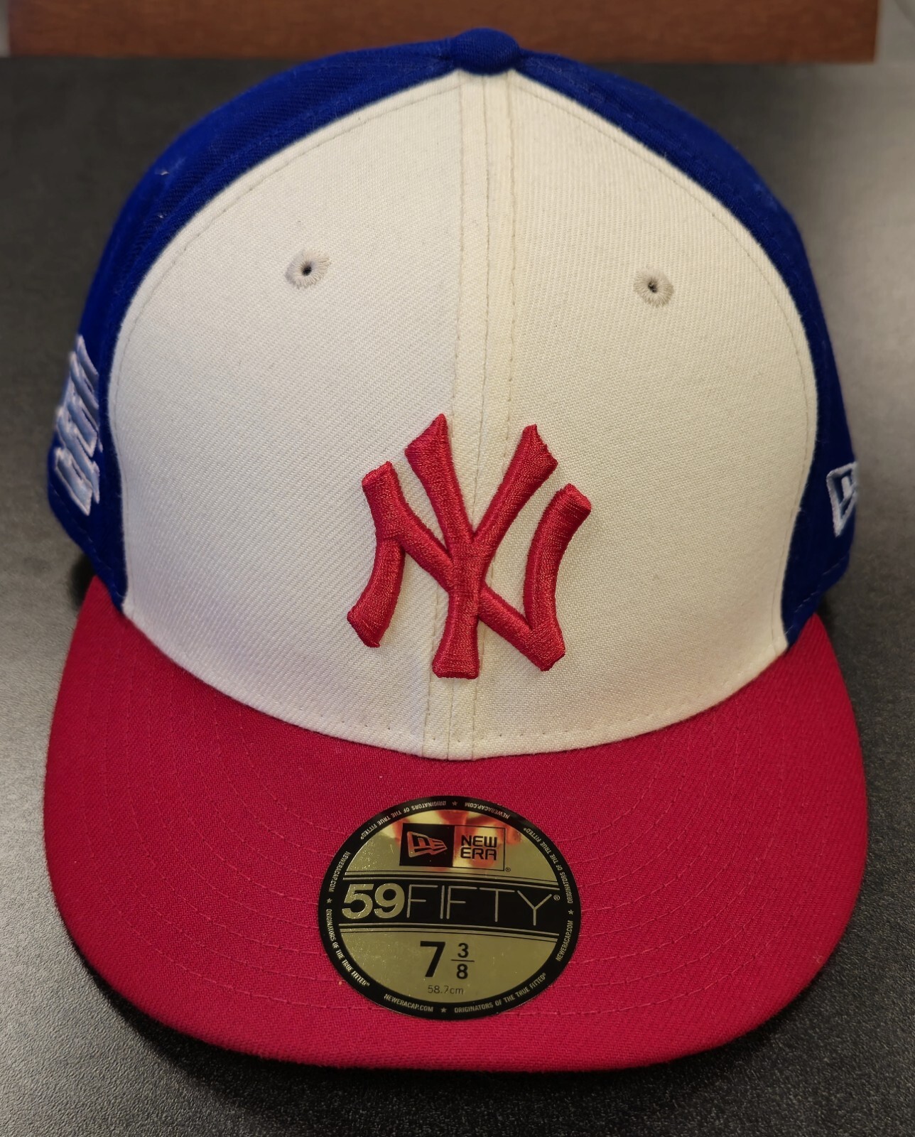 NY Yankees Eric Emanuel EE New Era 59 Fifty Fitted Hat Size 3/8