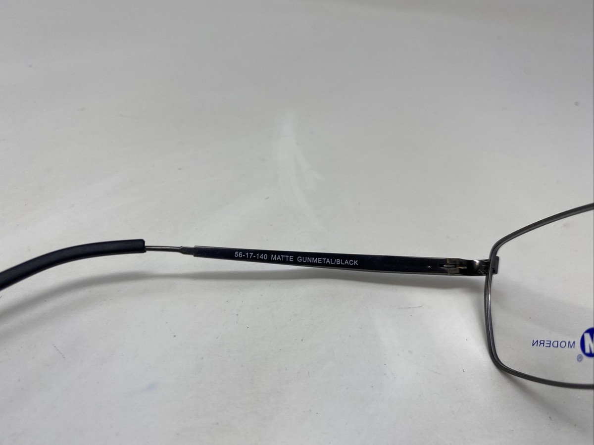 Modern AGENT MATTE GUNMETAL/BLACK 56-17-140 Metal Full Rim