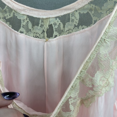 VTG Intime Nightgown Robe Nightgown Womens Small Set Sheer Coquette Retro Pinup - Picture 18 of 24