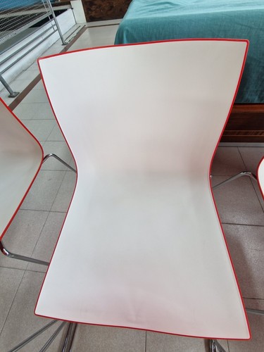 Sedie Arper Bicolor, Arper Catifa 46 Sedie in Bianco e Rosso - Foto 10 di 15
