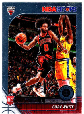 2019-20 Panini Hoops Basketball Coby White No. 204 Chicago Bulls