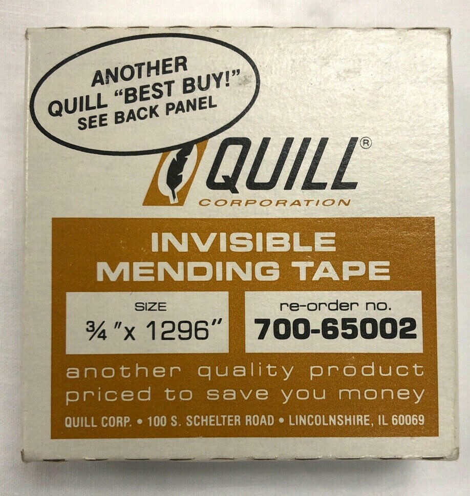 Vintage Invisible Mending Tape 1/2