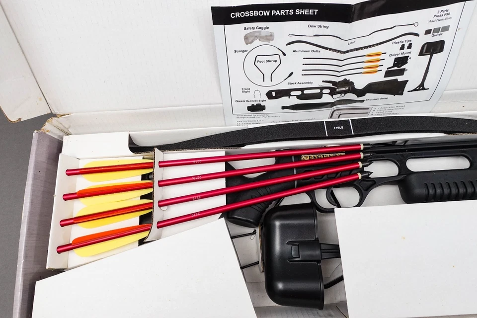 Kit Ballesta Jaguar CR-013BK Series, 175 Libras Negro Nuevo Foto 3 de 4