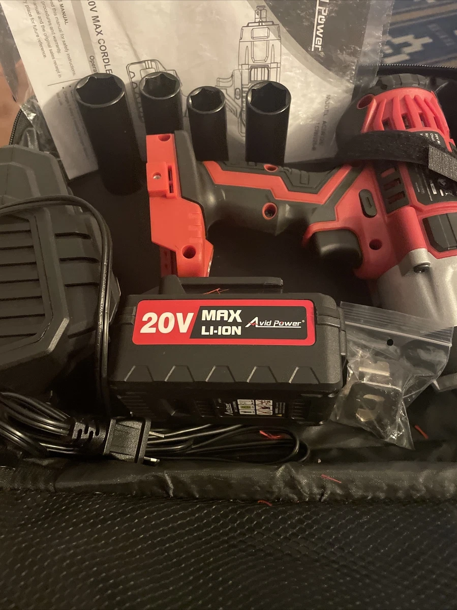 Avid power 20v max 2024 cordless impact wrench